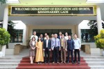 Đoàn làm việc sở Giáo dục và Thể Thao tỉnh Savannakhet (Lào), đến thăm và làm việc tại Trường Đại học Sư phạm – ĐHĐN