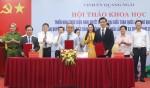 Lãnh đạo và các nhà khoa học của Đại học Đà Nẵng tham dự Hội thảo Khoa học triển khai các Nghị quyết của Đảng trong thực tiễn tỉnh Quảng Ngãi