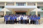 Lãnh đạo Trường thăm chiến sĩ Tình nguyện Mùa hè xanh tại mặt trận Điện Phong