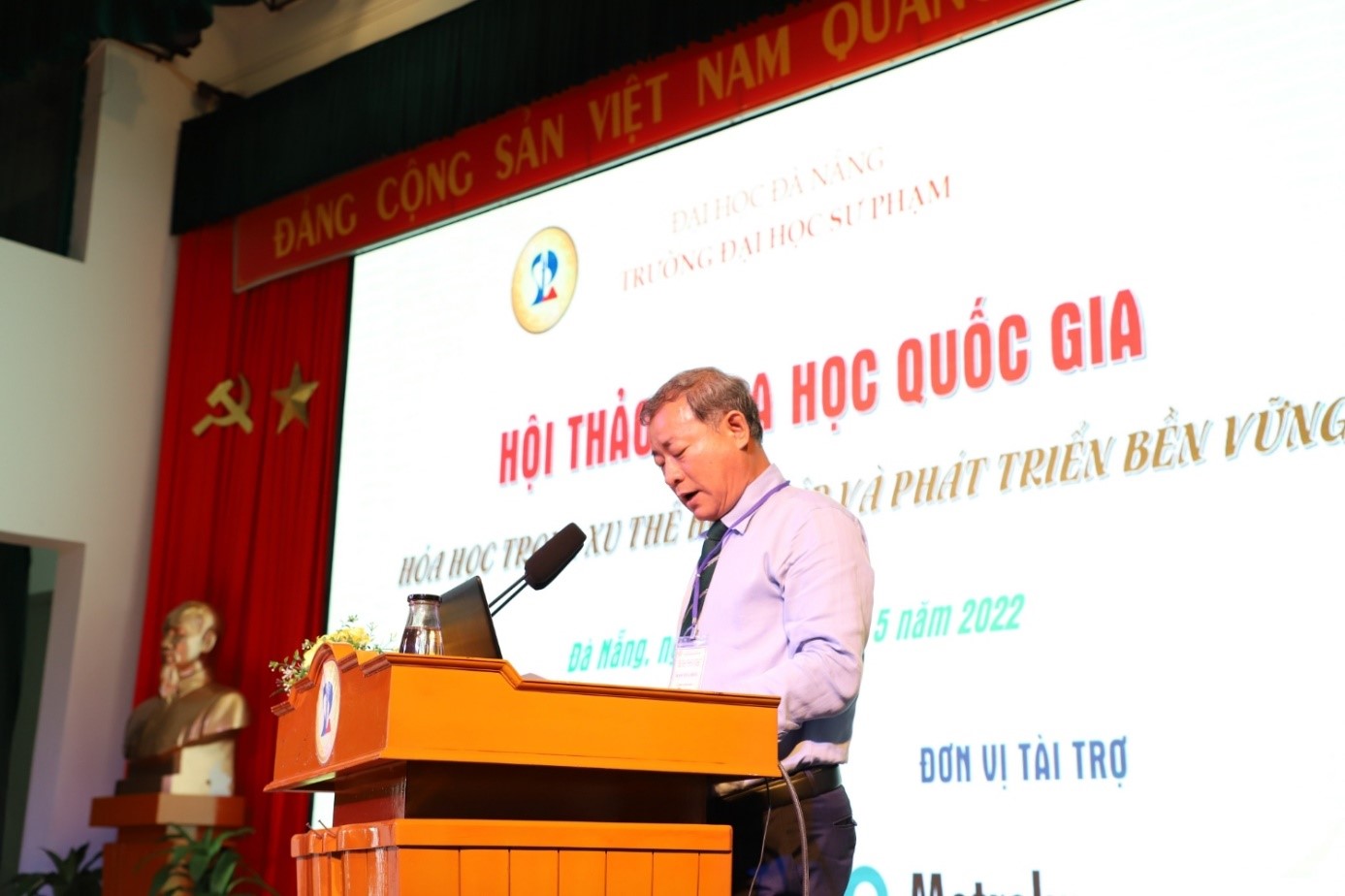 Hình 1. PGS.TS Lưu Trang, Hiệu trưởng Nhà trường phát biểu  khai mạc Hội thảo