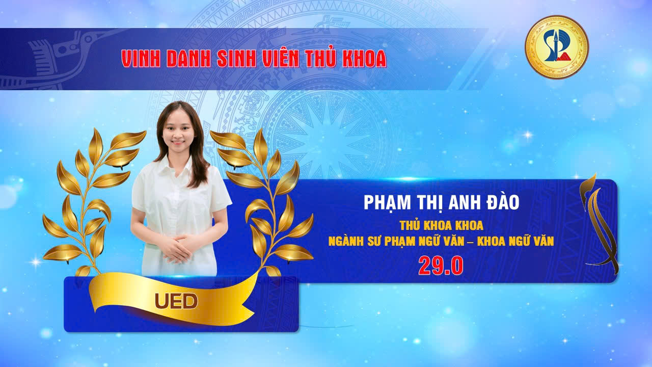 Thu khoa Khoa Ngu van Pham Thi Anh Dao