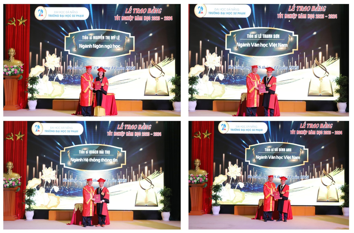 Le trao bang tot nghiep dot 2 2023 Truong DHSP DHDN 10 trao bang TS ghep